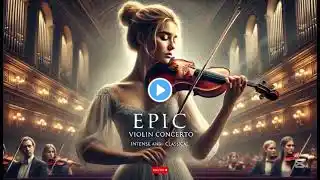 Epic Violin concerto intense and classical prayer background.