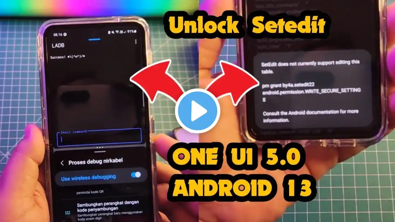 ACTIVATE SETEDIT GLOBAL TABLE IN ONE UI 5.0 ANDROUD 13 Work 100% Unlock Game Driver!