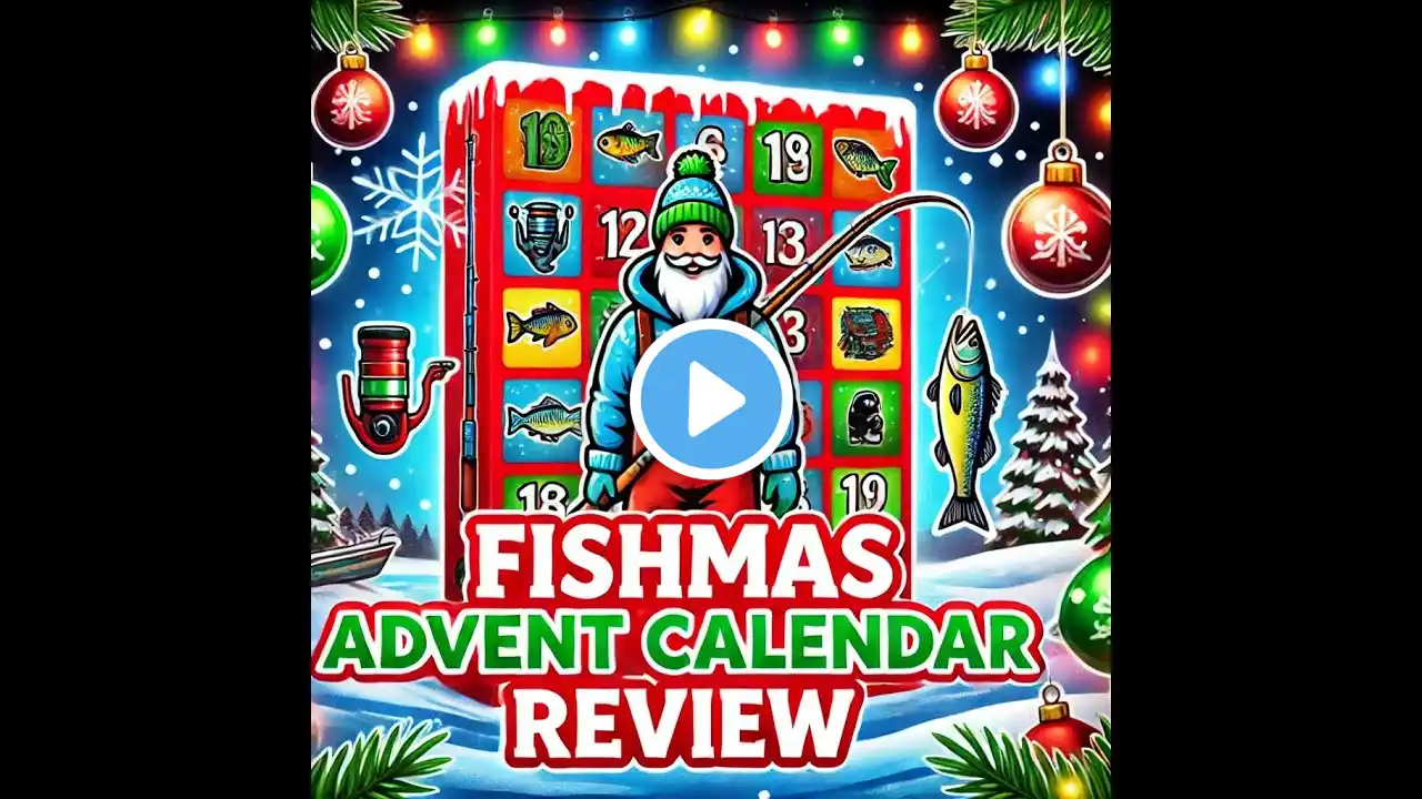 Review of 24 Days of Fishmas advent calendar Christmas fishing lures