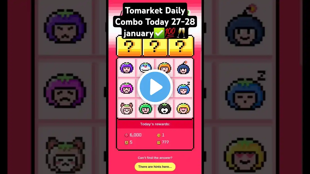 Tomarket Daily Combo Today 27 January | Tomarket Combo Today | Tomarket Today Combo | tomato combo