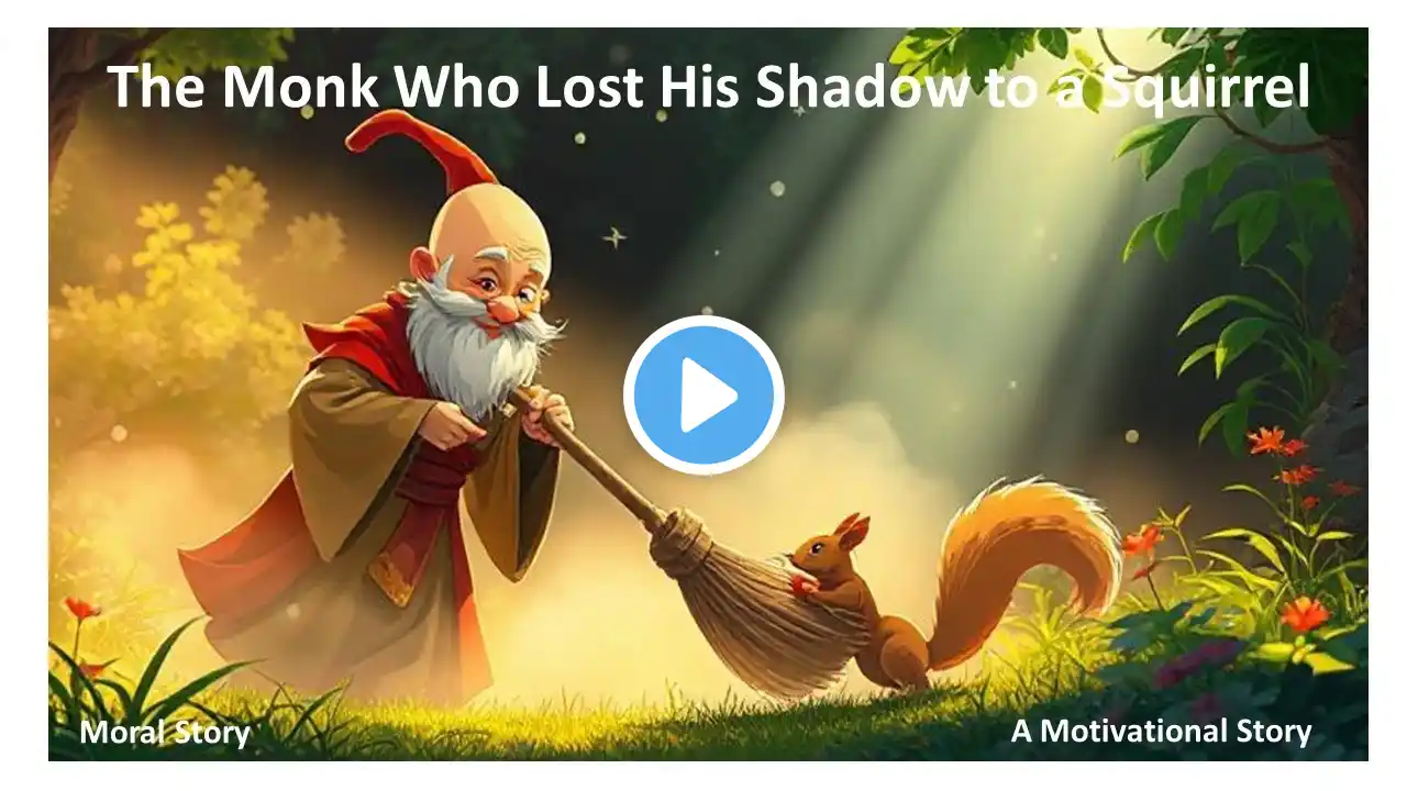 Monk Who Lost His Shadow To A Squirrel | Zen Motivational Story | Buddhist Stories of Wisdom