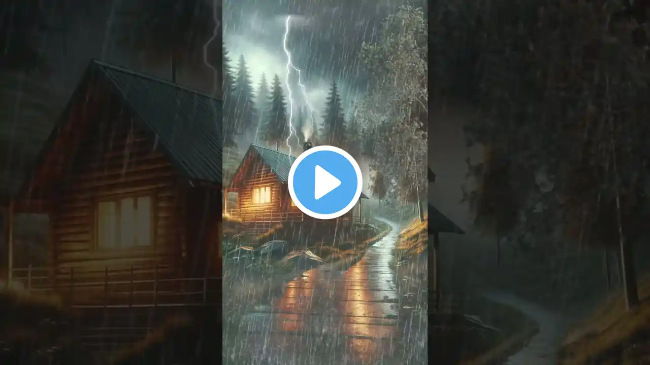 Escape to Sleep: Relaxing Rain & Thunder Sounds (All Night) #rain #naturesounds #rainsounds #relax