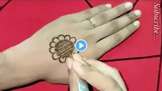 2 Different Beautiful Gol Tikki Mehndi Designs | Gol Tikki henna | mandala mehndi designs |