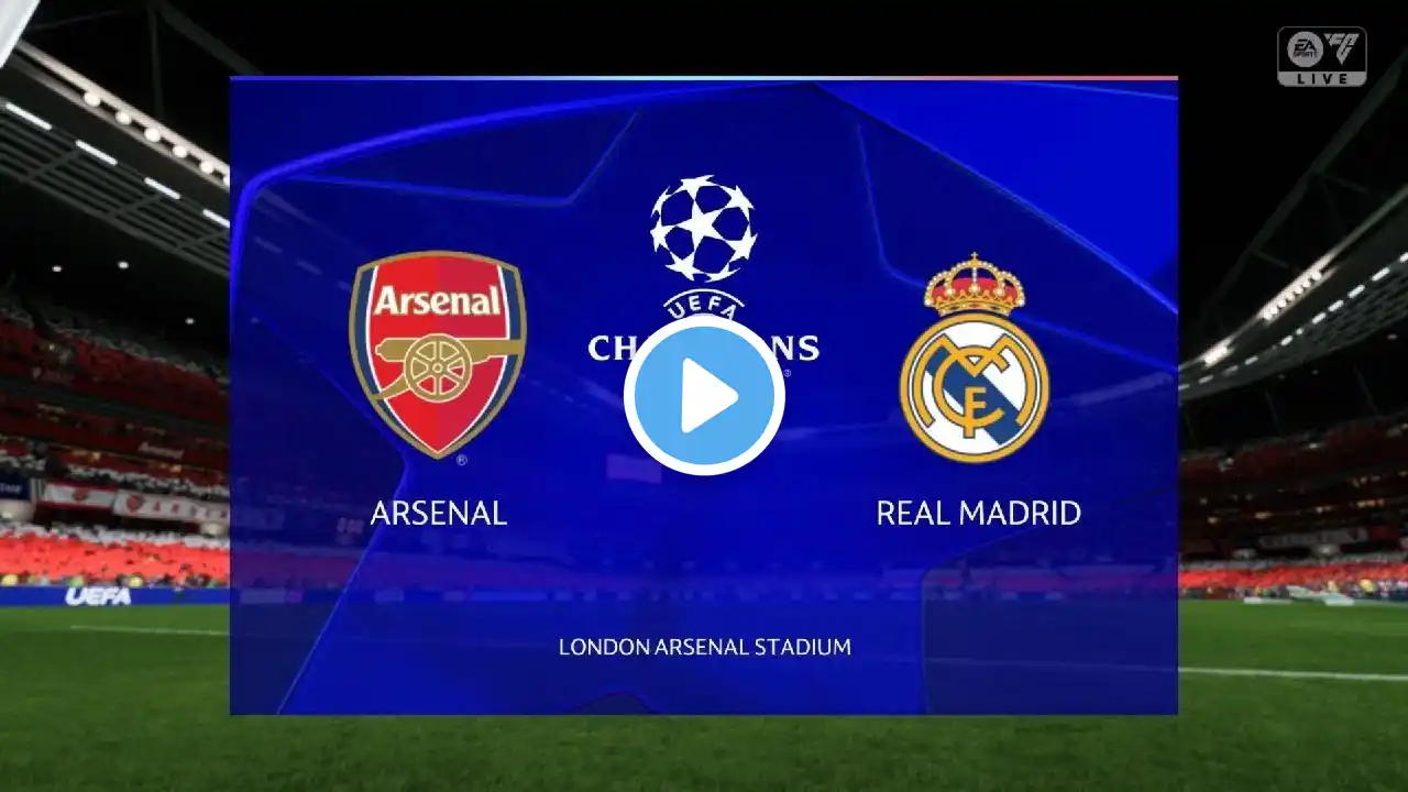 Arsenal vs Real Madrid - UEFA Champions League - Quarter Final - 2025 Full Match 4K - FC 25