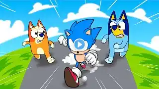 Bluey & Bingo RACE Sonic Speed!! (Roblox)