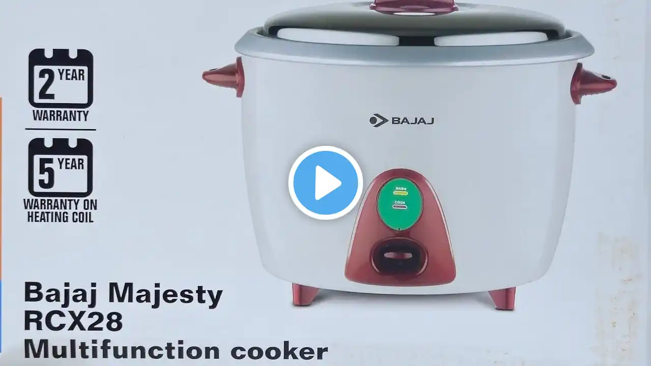 BAJAJ RICE COOKER # MAJESTY RCX28 #unboxing #review #2024 #appliances #ricecooker #bajaj