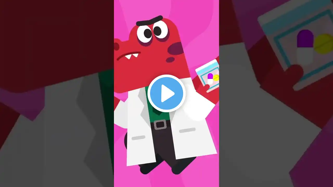 Lagu Dokter T-Rex #shorts #laguanak | Halo Cocobi Bahasa Indonesia