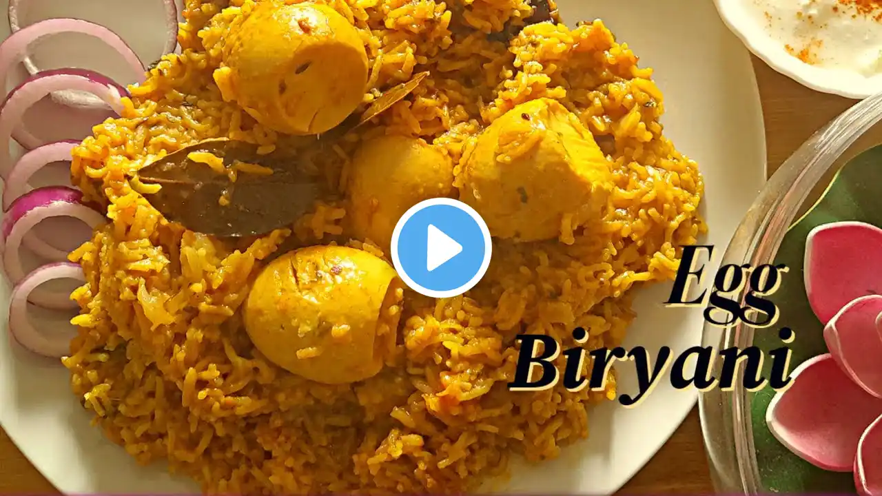 कुकर में बनाएं झटपट अंडा बिरयानी !Egg biryani in pressure cooker!Bachelors Recipe!Quick Egg Biryani!