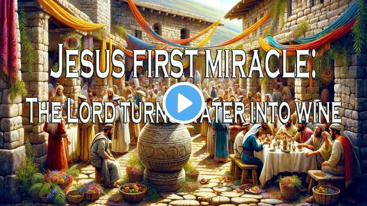 Jesus turns water into wine John 2:1-11 #jesus #miracle #faith #lordjesus #savior #save