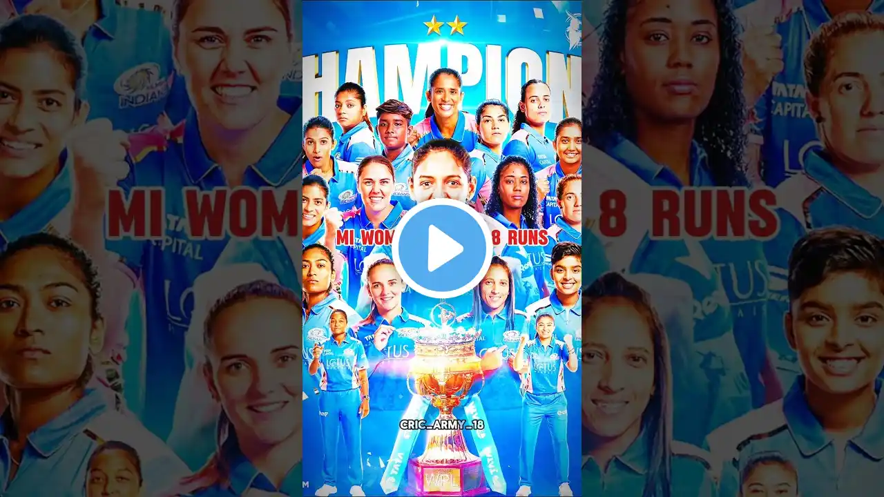 MI Women vs DC Women Final MI Women won 2025 🥳 || #wpl2025 #miwvsdcw