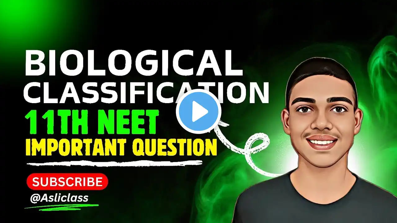 Biological Classification Important Questions | Class 11 Biology | NEET | CBSE 2024 | Class 11th