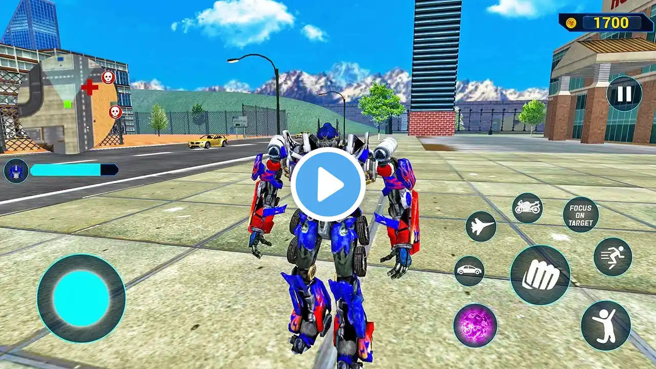 Optimus Prime Multiple Transformation Jet Robot Car Game 2020 #2 - Android Gameplay