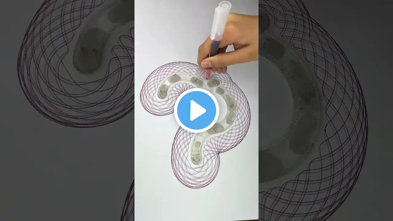 ASMR Spirograph Masterpiece | The Most Mesmerizing Art #art #asmr #spirograph #shorts #2025 #usa