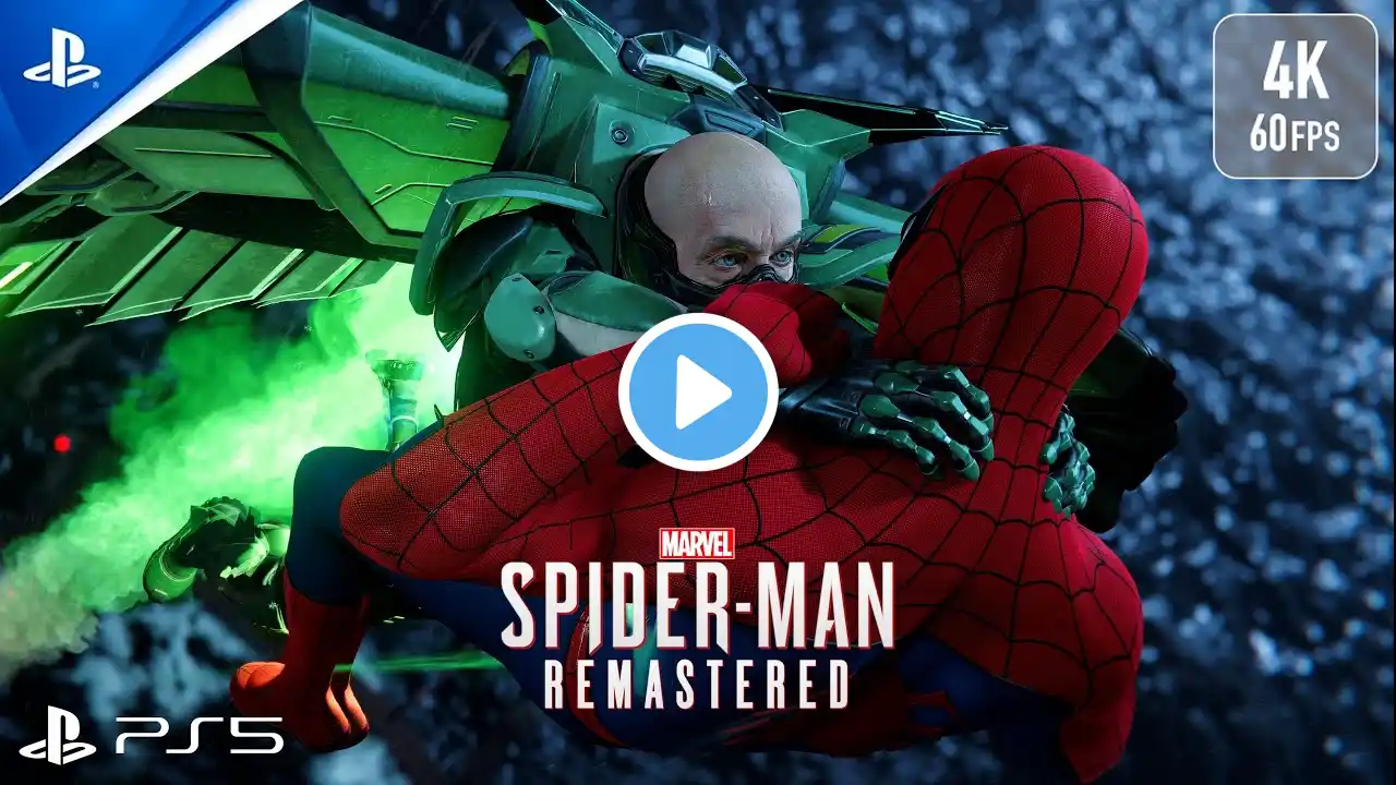 Electro and Vulture Boss fight Marvel's Spider Man Remastered Ray Tracing Gameplay (4K 60 FPS)