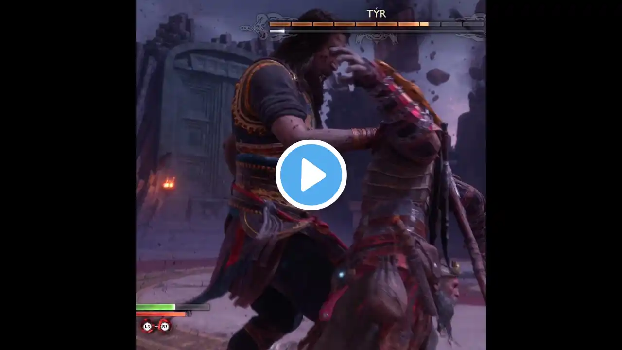 God of war Ragnarok kratos vs Tyr #shorts #gowkratos #gow5 #godofwarragnarok #kratos027 #ps5pro #4k