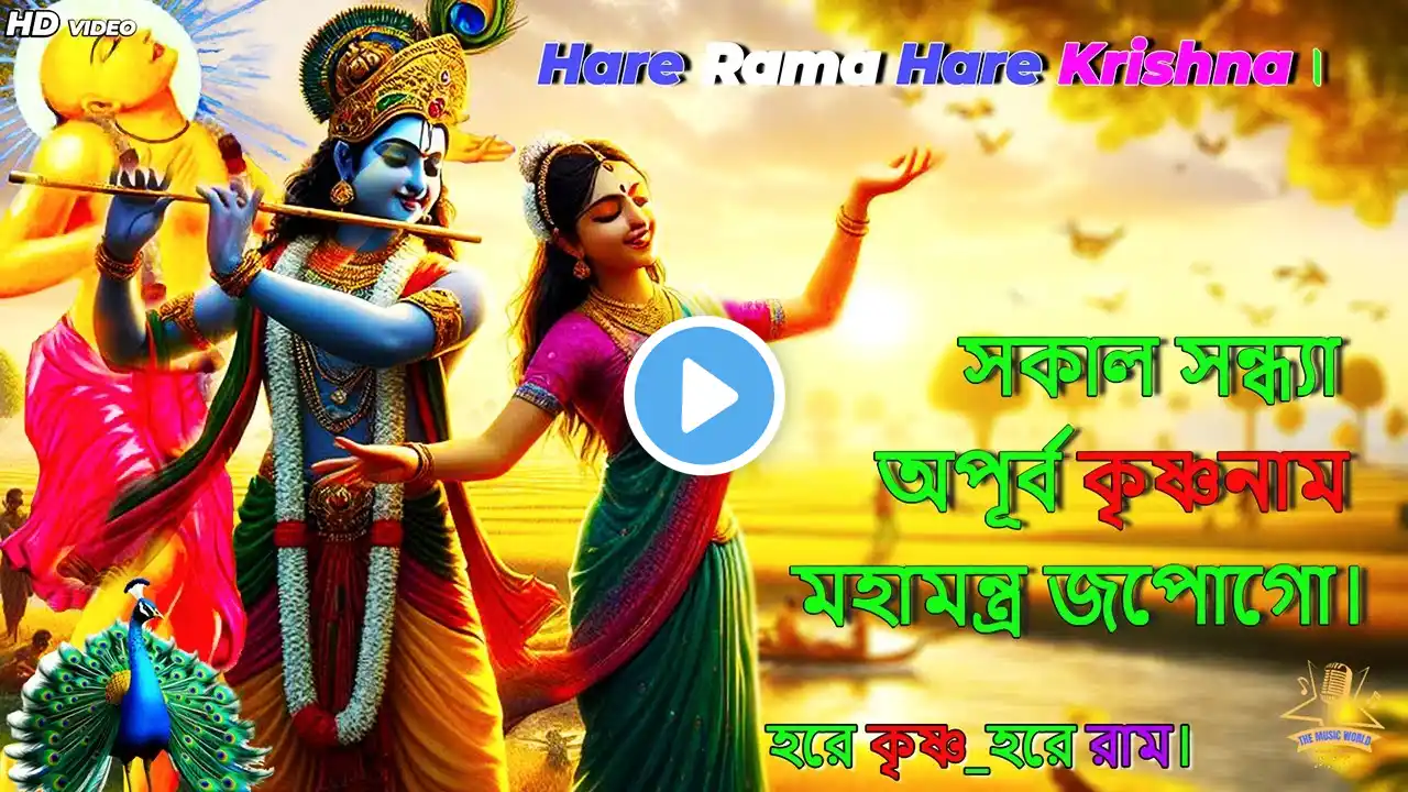 হরে কৃষ্ণ হরে রাম। ভোরের নগর কির্ত্তণ। Hare Rama Hare Krishna। দি মিউজিক ওয়রল্ড।The Music World।