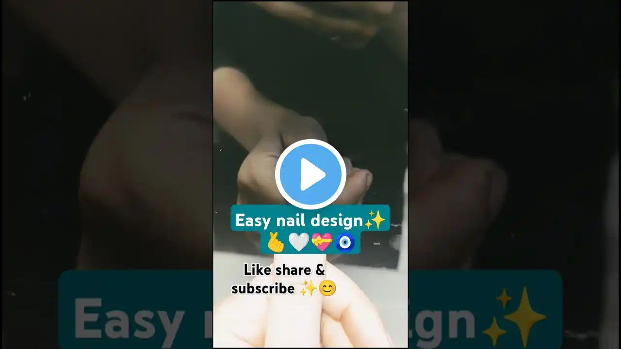 😍easy nail design 💗💫 #shorts #viralvideo #reels #trending #shortsfeed #youtubeshorts