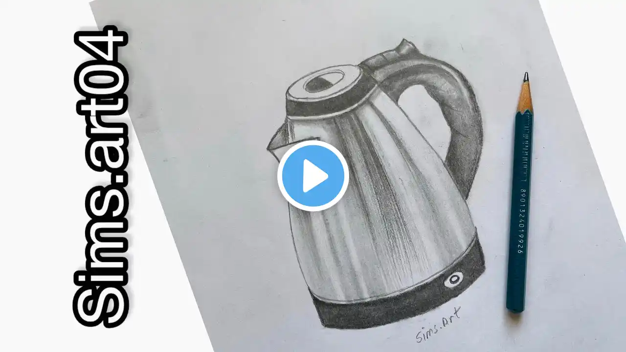 How to draw kettel || kettel pencil shading drawing