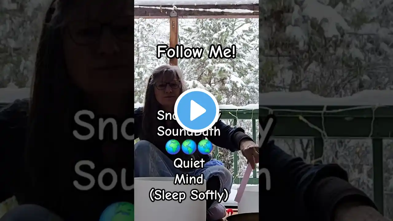 🌏 Sound Bath in Oregon Snow 🌎 Quiet Mind 🌍 Sleep Soundly #432hz