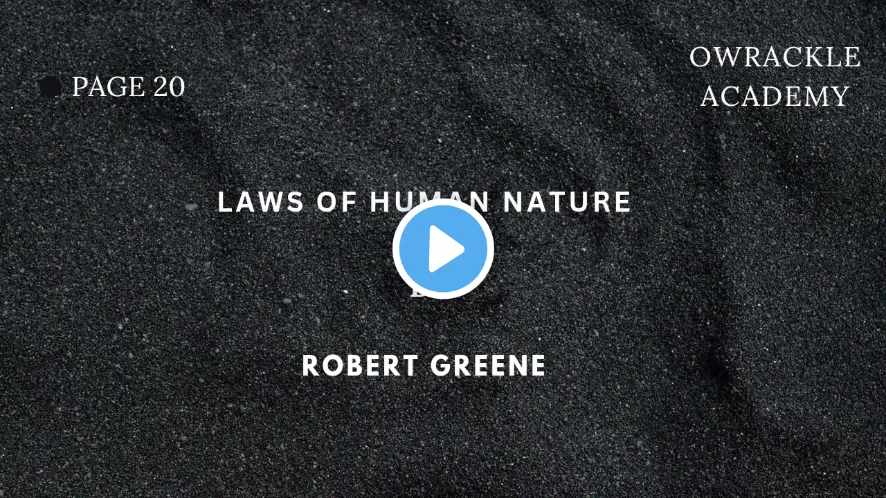 Page 20 - Laws of human nature by Robert Greene (Audiobook)