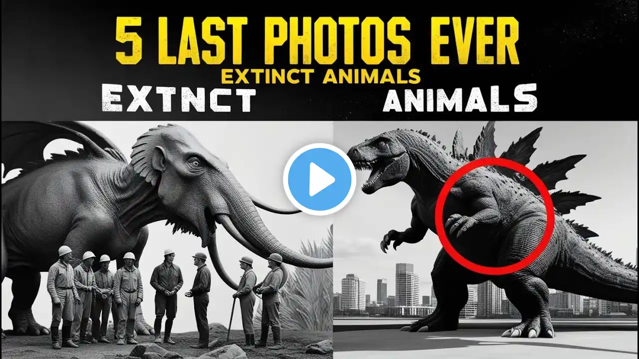 5 Rare Photos of Extinct Animal's || Part 2 || We Lost These Creatures