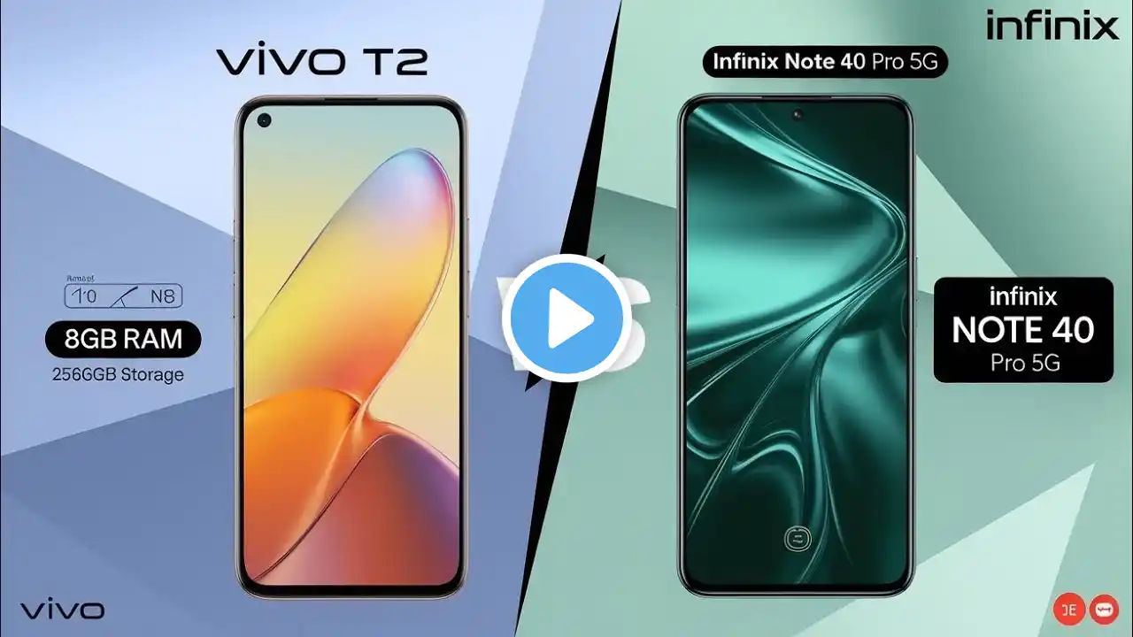 Infinix Note 40 Pro 5G VS Vivo T2 Pro 5G // Best Smartphone under 20,000// Fast Abhishek