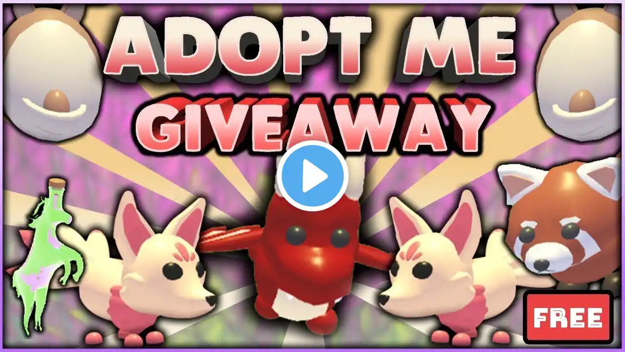 Roblox Adopt me free pets giveaway!!(real)🎁! live🔴🐲 #roblox #adoptme #mm2 #giveawaypets