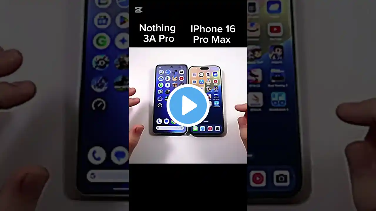 Nothing phone 3A Vs iPhone 16Pro Max Speed Test