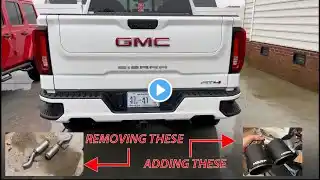 2022 GMC Sierra AT4 6.2L Before/After Resonator Delete