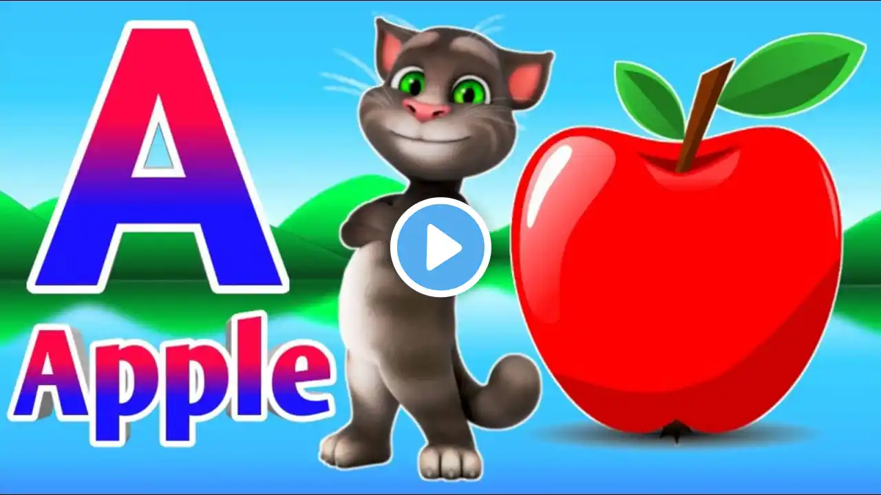 A for apple b for bus , abcd kids song, abcd rhymes video, abcd learning, | #kidstvenglish1