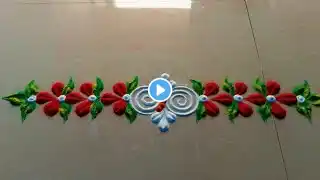 Holi special border rangoli designs/Holi special rangoli/colourfull border rangoli designs/rangoli