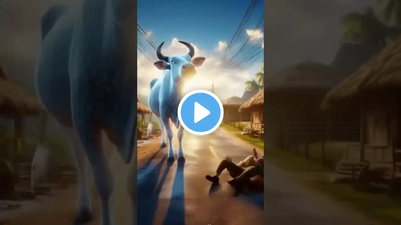 Beautiful story of a ghost cow🐄 and villagers #viralshort #youtubeshorts #shorts #trending #ytshorts