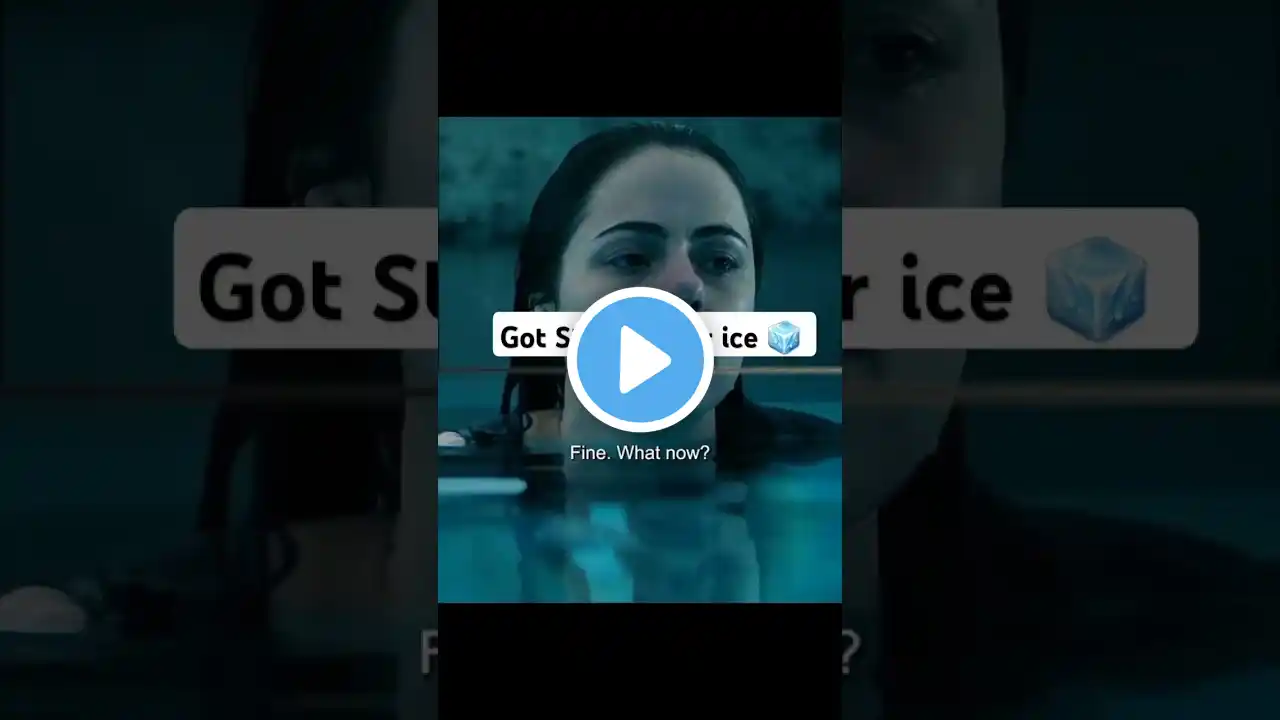 Girls got stuck under the frozen ice 🧊 🥶 #movie #horrorstories #adventure #reels #shortsfeed