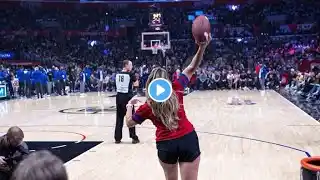 Record BREAKING throw with STEPH CURRY at Crypto.com Arena!!
