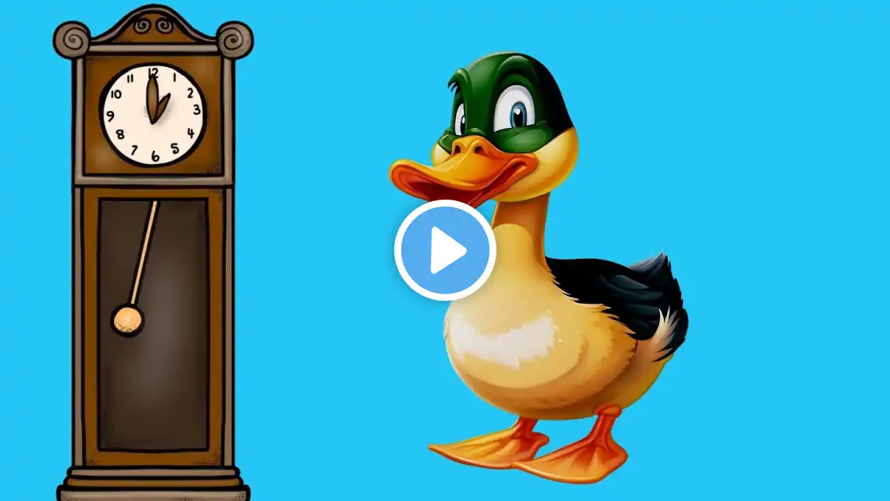 Hickory Dickory Dock Duck Song-139 | Nursery Rhymes & Kids Songs | Kids Comfort