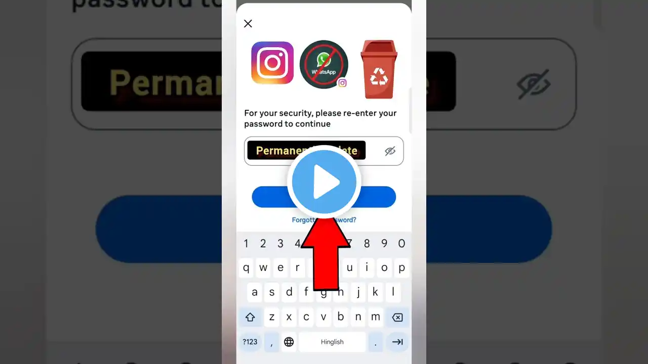 instagram account delete kaise kare permanently | how to delete instagram account permanently #short