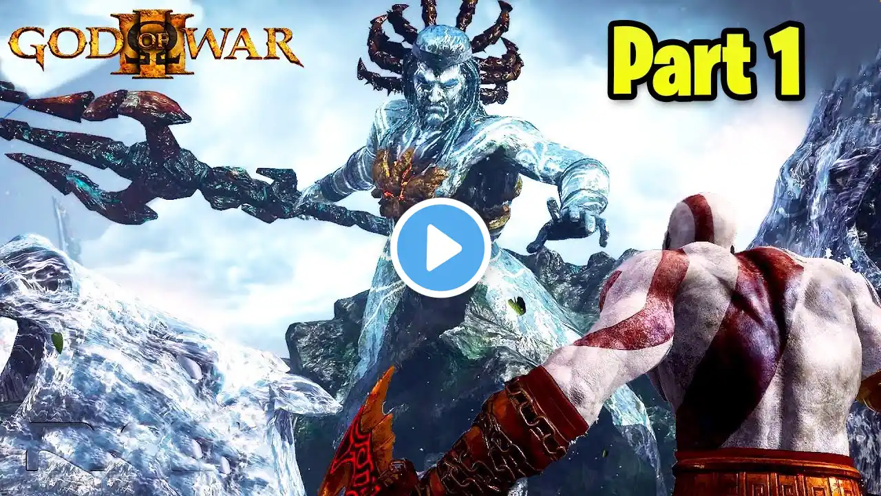 God Of War 3 Funny Gameplay | Kratos Vs Poseidon Gameplay 😍 | Part 1 | Tamil | George Gaming |