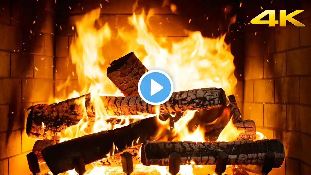 🔥 The Ultimate Fireplace for Relaxation – Burning Logs, Hypnotic Glow & Deep Sleep Sounds