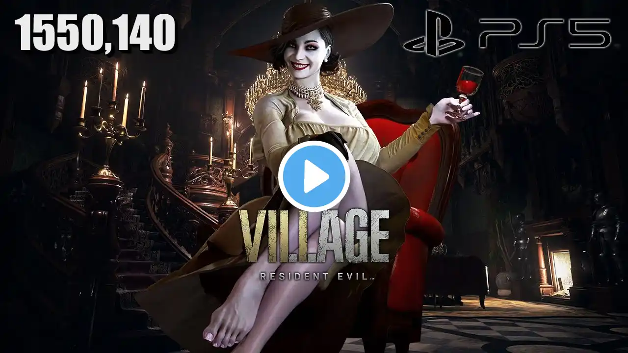 Resident Evil 8 PS5 Mercenaries Alcina Dimitrescu 1550k Bloody Village SSS Rank 1080p