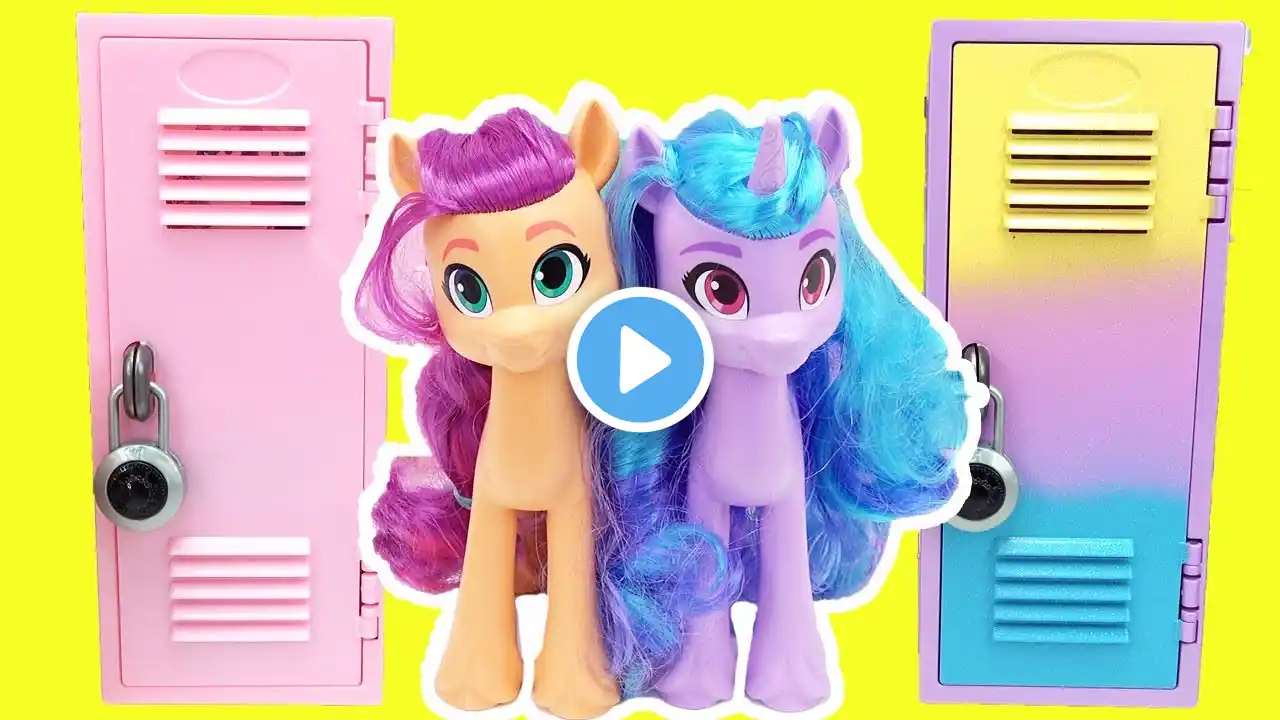 My Little Pony A New Generation DIY Custom Back to School Locker Organization! Sunny and Izzy