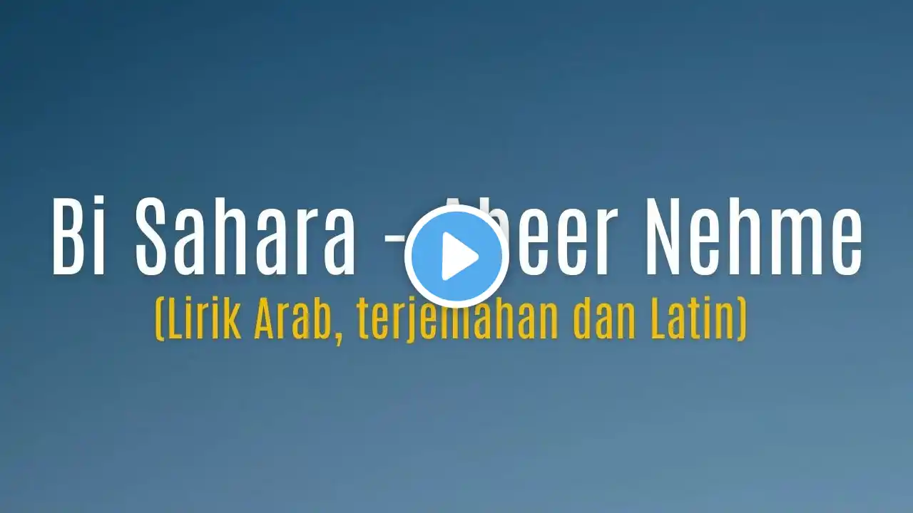 Bi sahara - Abeer Nehme | lirik Arab, terjemahan dan latin | lagu Arab viral