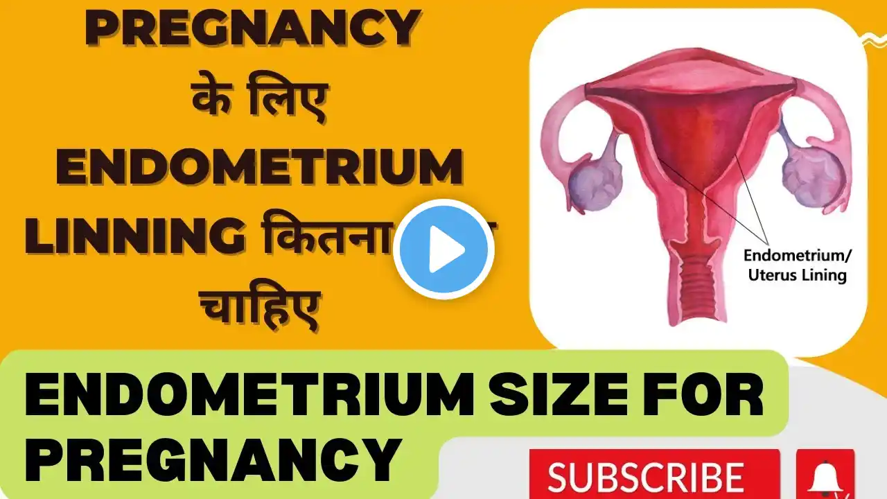 Endometrium Linning Kya Hoti hai | Conceive karne ke liye Endometrium Linning kitni honi chahiye 🫄