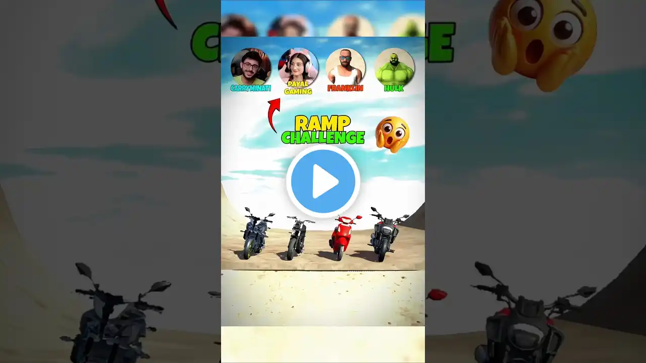 ALL CHARACTERS RAMP TEST 🤯 | INDIAN BIKE DRIVING 3D | #gaming #gta #challange #shorts