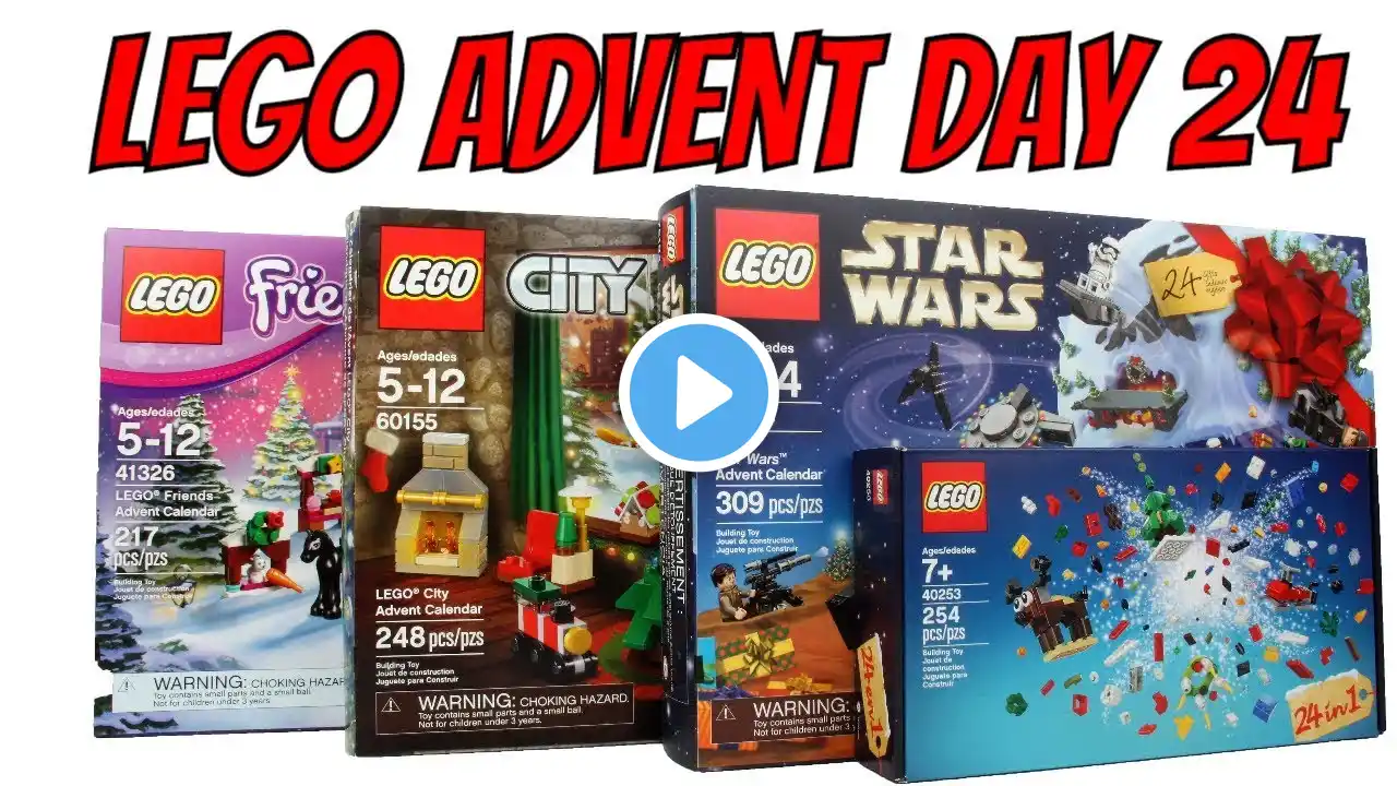 Every 2017 LEGO Advent Calendar Door Opening - Day 24 of 25