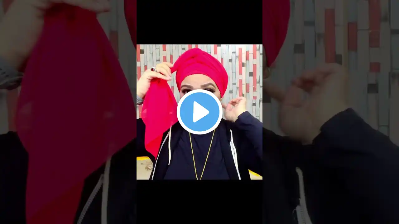 Rose Turban Style #shots #shorts #turban #turbantutorial #howto #hijab #hijabstyle #hijabfashion