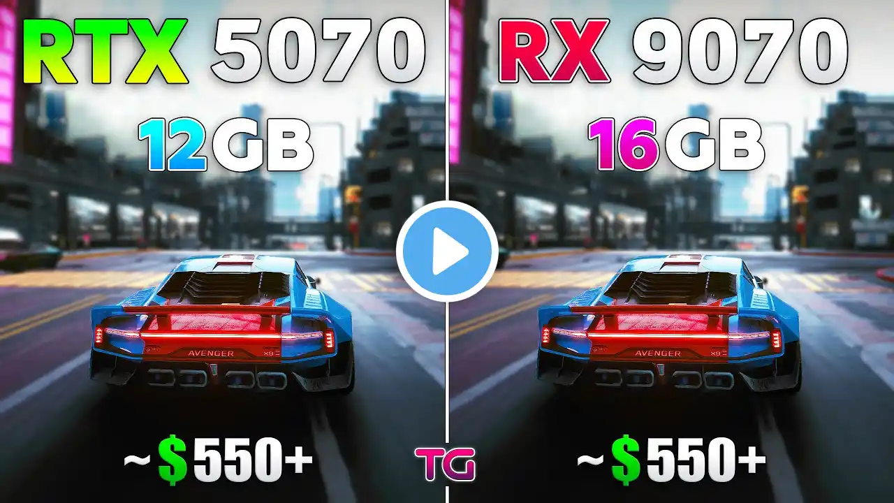 RX 9070 vs RTX 5070 - Test in 11 Games