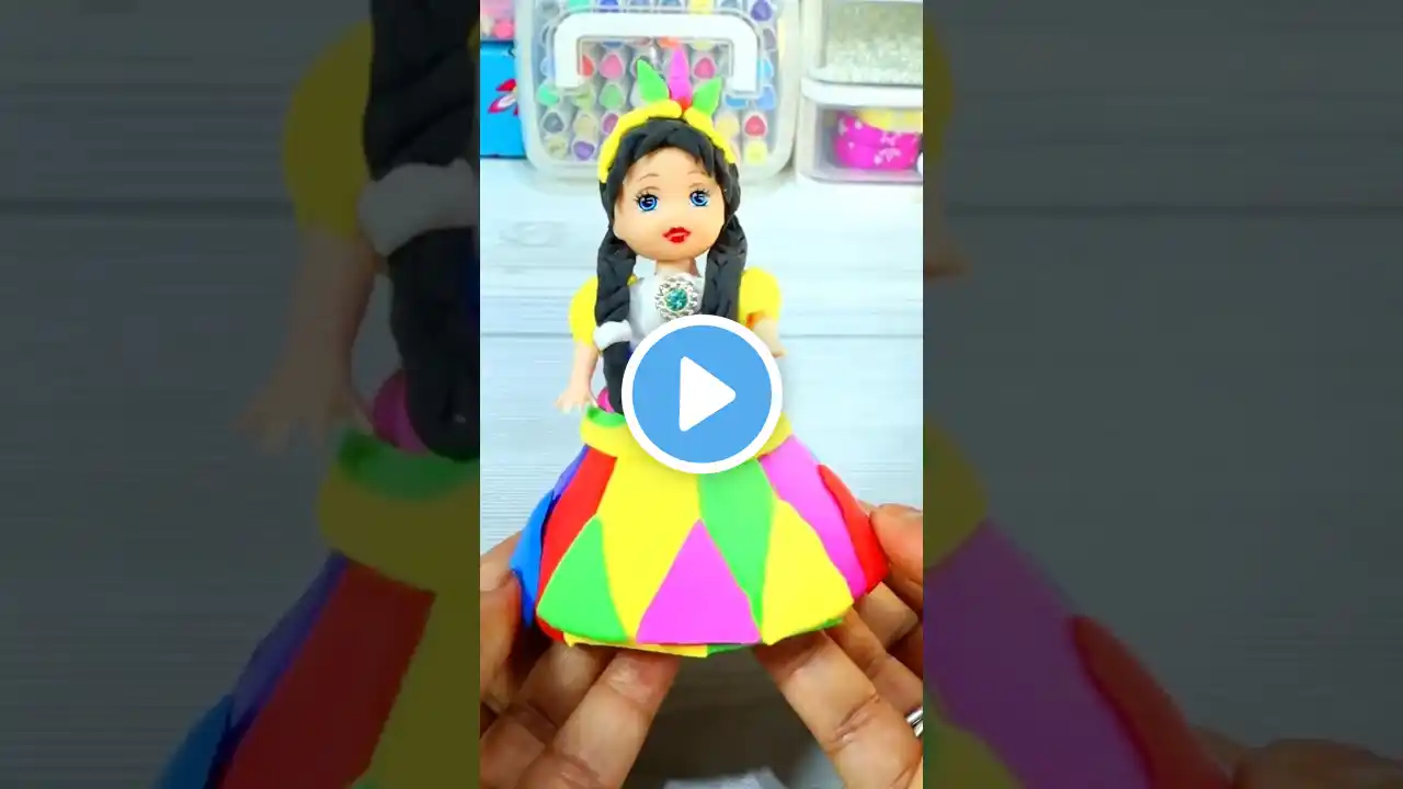 Doll Decoration With Clay/Miniature/DIY/Clay Art#yt #ytshorts #shorts #viral #trending #a2zcrafts