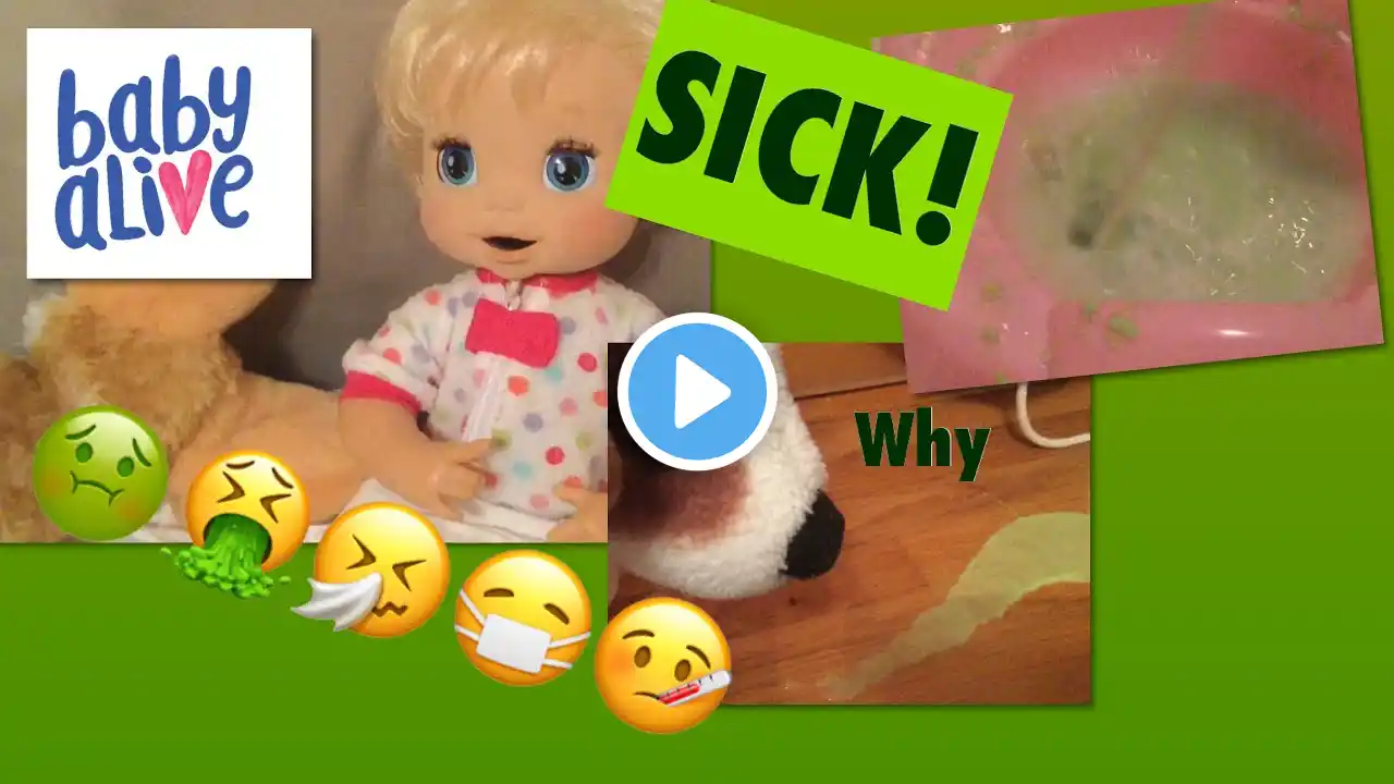 BabyAlive Jason And Sydney Are SICK AND THROW UP! 🤮 Ava Catches It? Part One