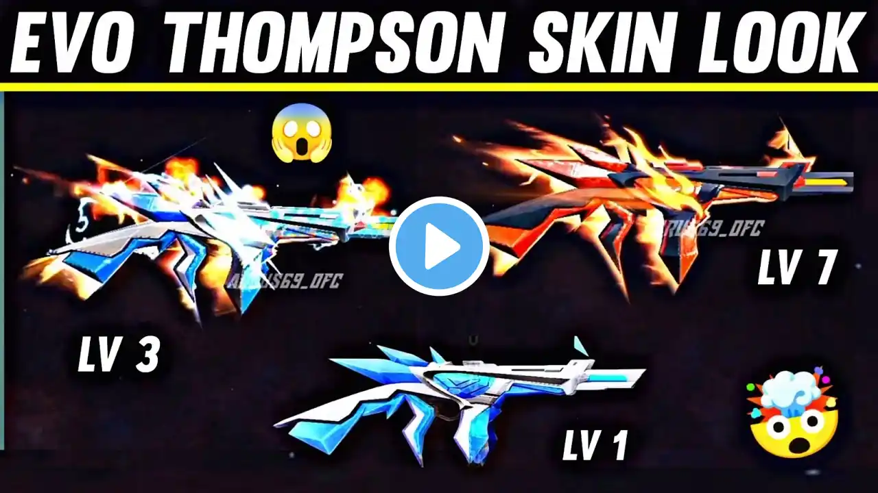 EVO THOMPSON SKIN 😱 IN FREEFIRE | RAMPAGE 4.0 THOMPSON SKIN FF NEW EVENT #short #shorts #freefire#ff