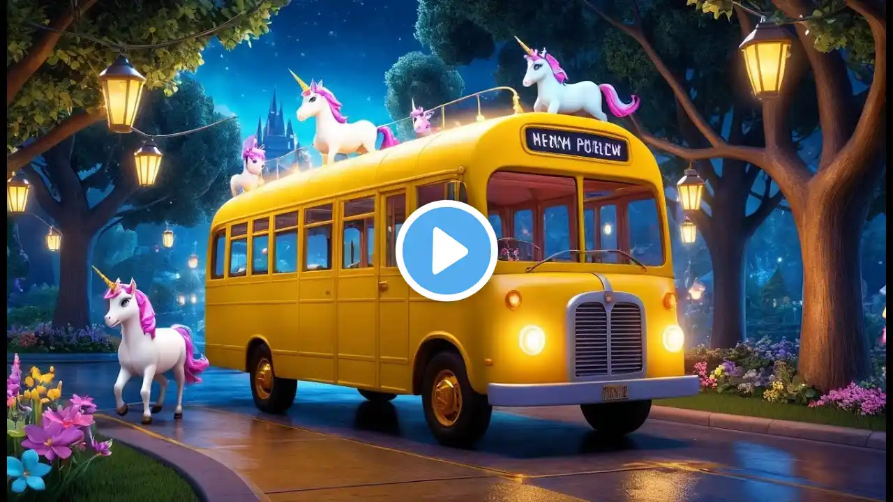 The Unicorns on the Bus Rhyme Song | Popular Nursery Rhyme | Educational Kids Songs